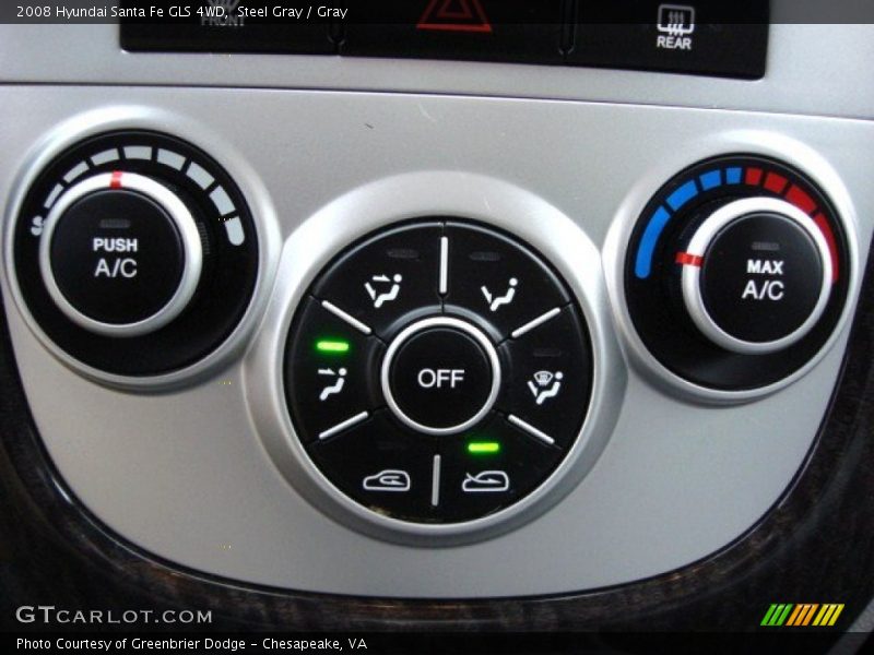 Steel Gray / Gray 2008 Hyundai Santa Fe GLS 4WD