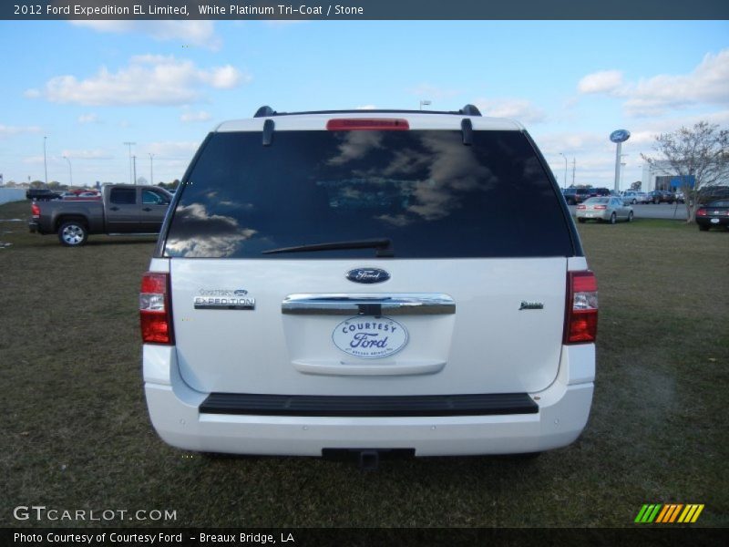 White Platinum Tri-Coat / Stone 2012 Ford Expedition EL Limited
