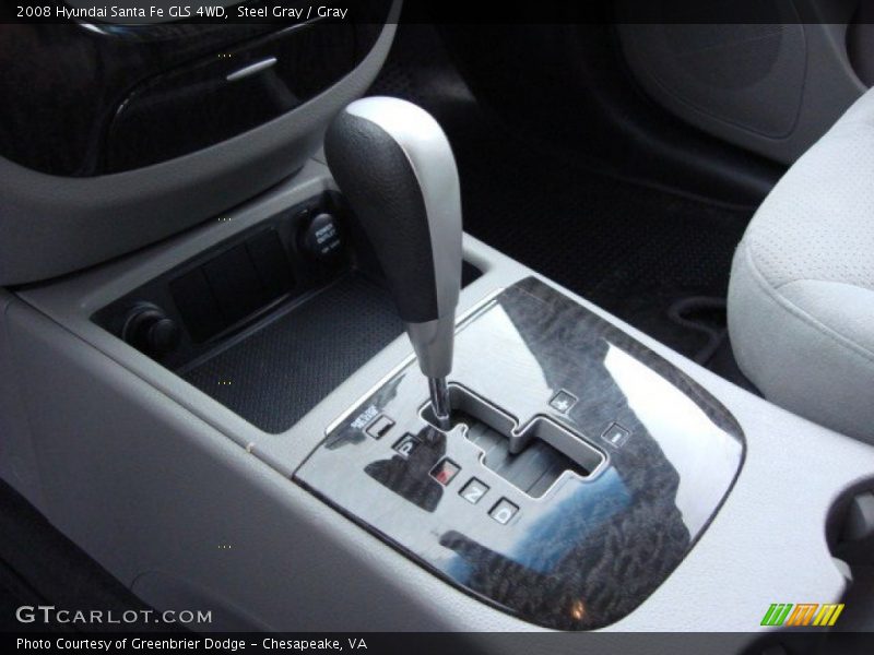 Steel Gray / Gray 2008 Hyundai Santa Fe GLS 4WD