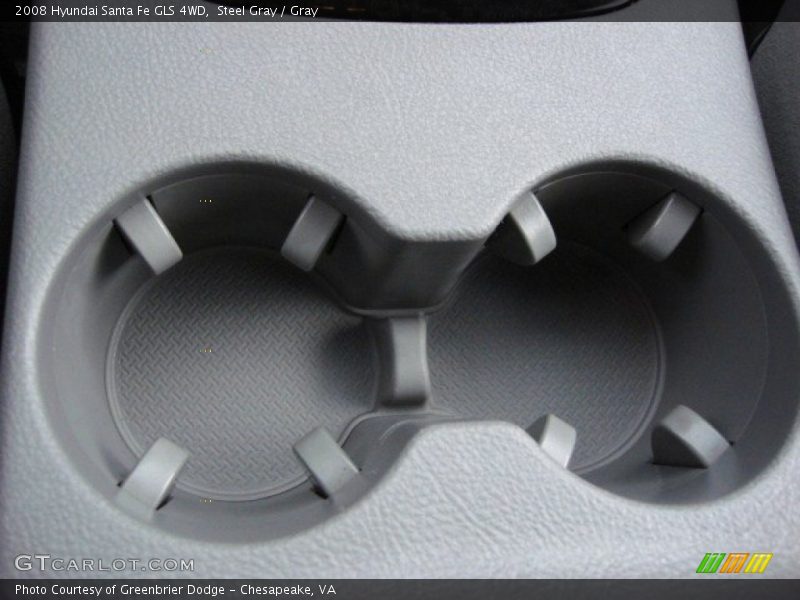 Steel Gray / Gray 2008 Hyundai Santa Fe GLS 4WD