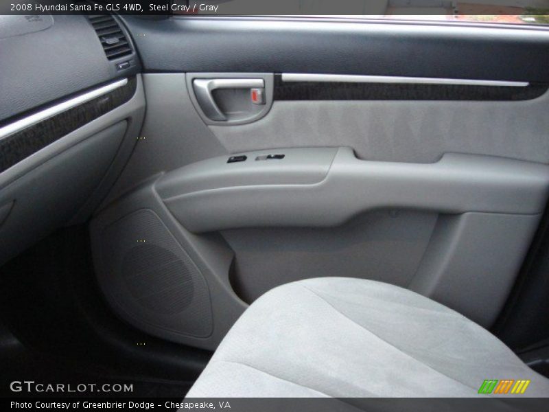 Steel Gray / Gray 2008 Hyundai Santa Fe GLS 4WD