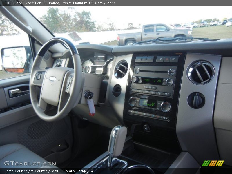 White Platinum Tri-Coat / Stone 2012 Ford Expedition EL Limited
