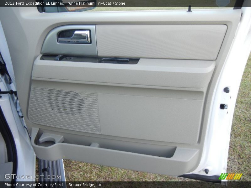 White Platinum Tri-Coat / Stone 2012 Ford Expedition EL Limited