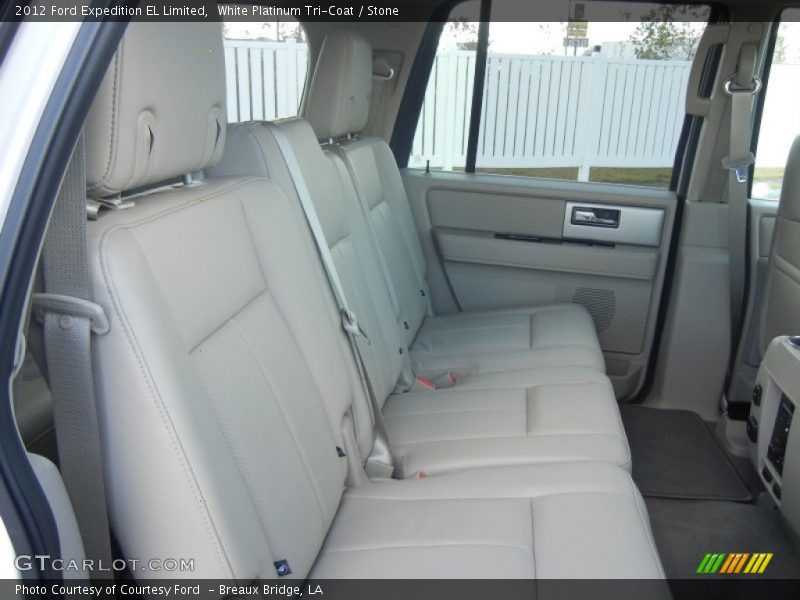 White Platinum Tri-Coat / Stone 2012 Ford Expedition EL Limited