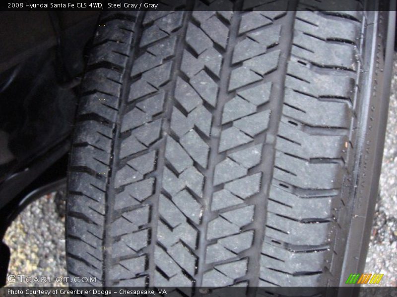 Steel Gray / Gray 2008 Hyundai Santa Fe GLS 4WD