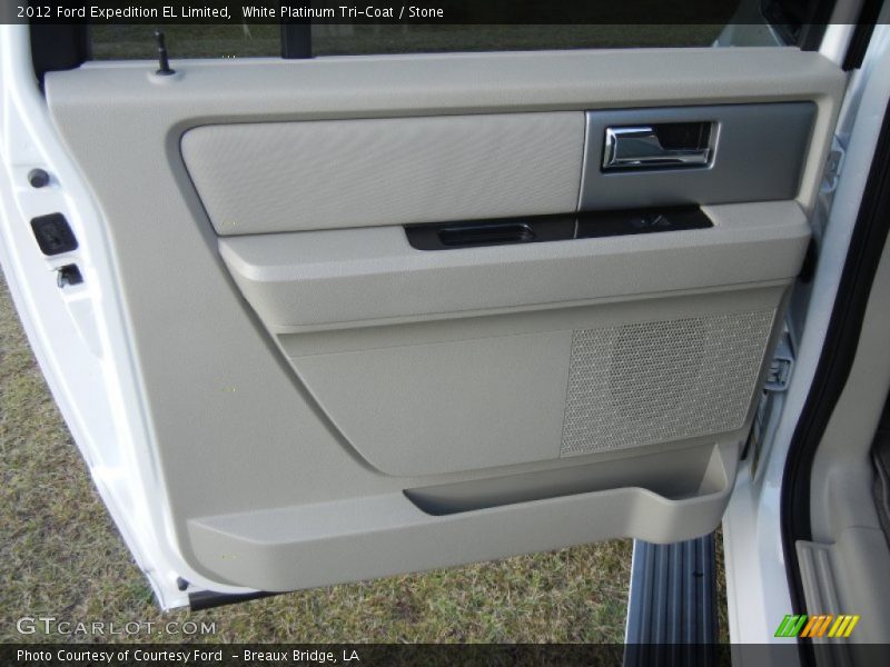 White Platinum Tri-Coat / Stone 2012 Ford Expedition EL Limited