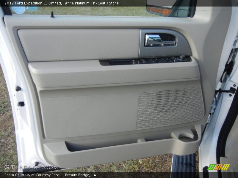 White Platinum Tri-Coat / Stone 2012 Ford Expedition EL Limited