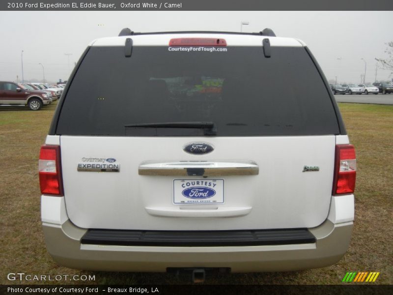 Oxford White / Camel 2010 Ford Expedition EL Eddie Bauer