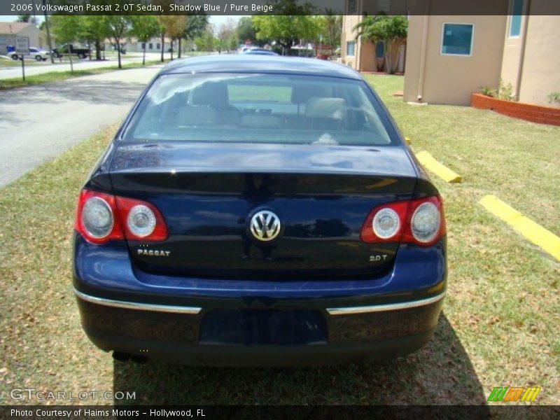 Shadow Blue / Pure Beige 2006 Volkswagen Passat 2.0T Sedan