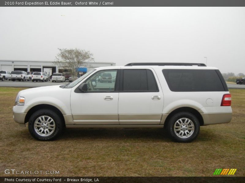 Oxford White / Camel 2010 Ford Expedition EL Eddie Bauer