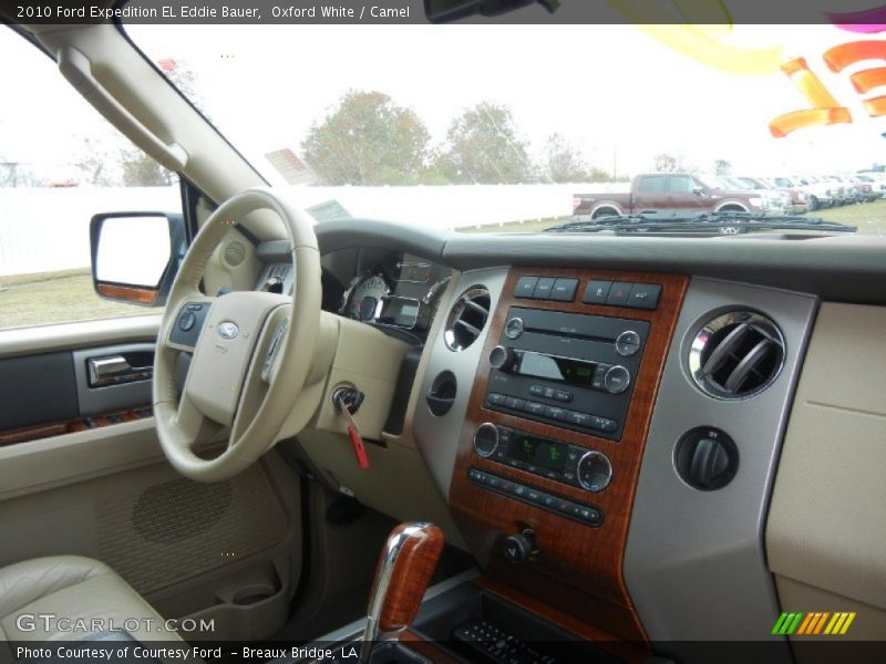 Oxford White / Camel 2010 Ford Expedition EL Eddie Bauer