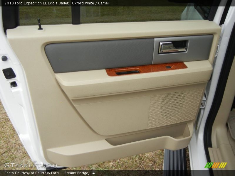 Oxford White / Camel 2010 Ford Expedition EL Eddie Bauer