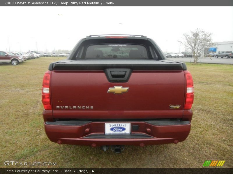 Deep Ruby Red Metallic / Ebony 2008 Chevrolet Avalanche LTZ