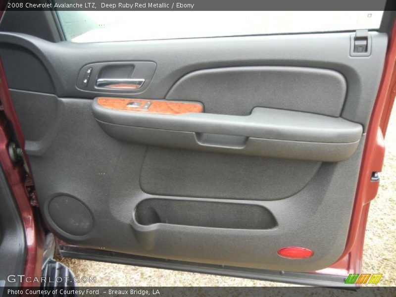 Deep Ruby Red Metallic / Ebony 2008 Chevrolet Avalanche LTZ