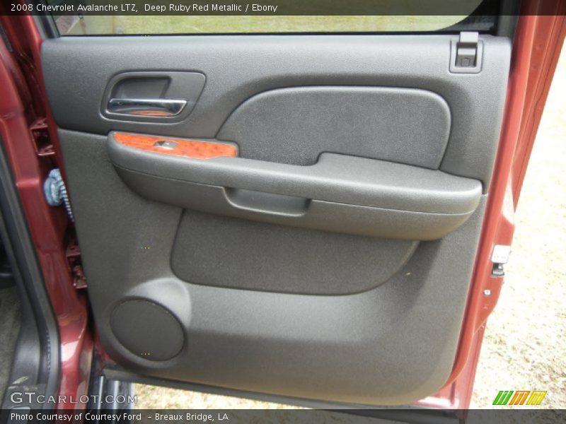Deep Ruby Red Metallic / Ebony 2008 Chevrolet Avalanche LTZ