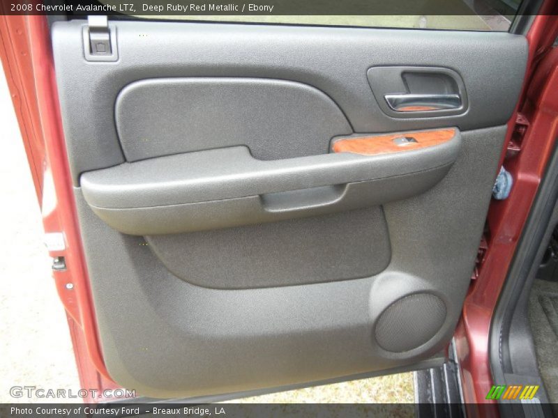Deep Ruby Red Metallic / Ebony 2008 Chevrolet Avalanche LTZ