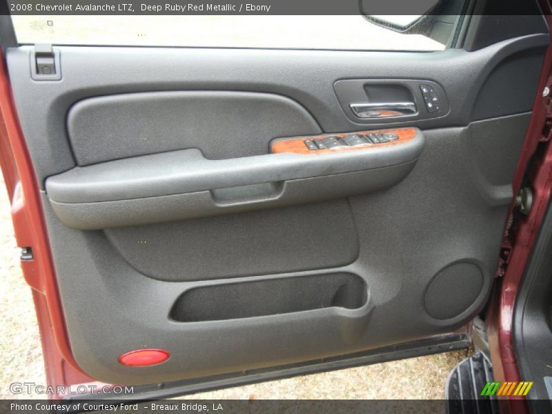 Deep Ruby Red Metallic / Ebony 2008 Chevrolet Avalanche LTZ