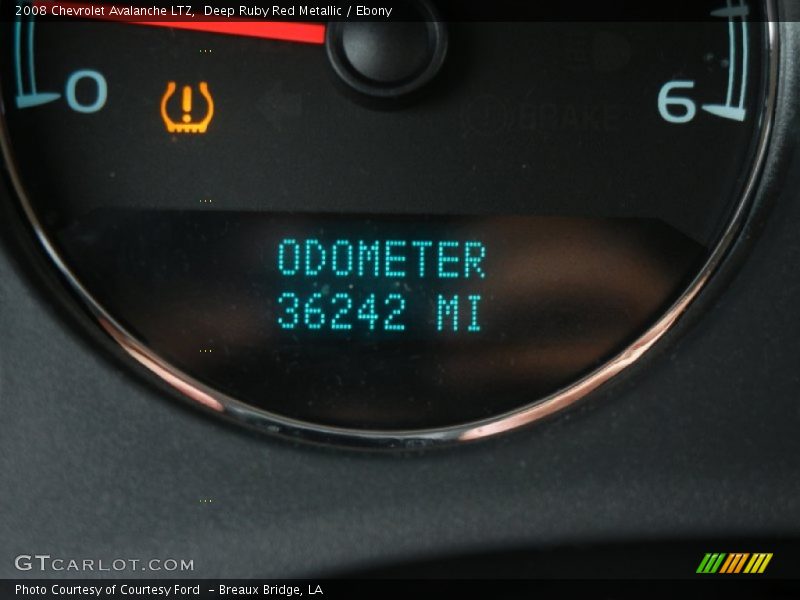 Deep Ruby Red Metallic / Ebony 2008 Chevrolet Avalanche LTZ