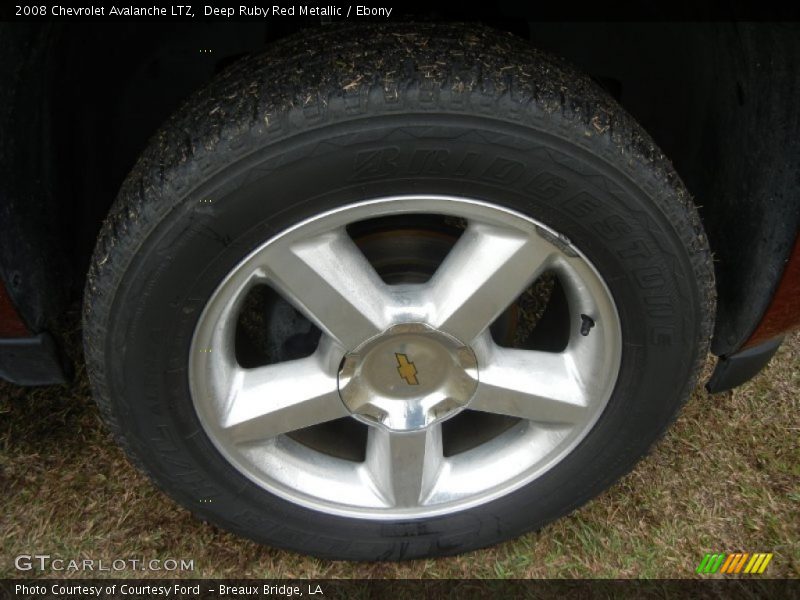 Deep Ruby Red Metallic / Ebony 2008 Chevrolet Avalanche LTZ