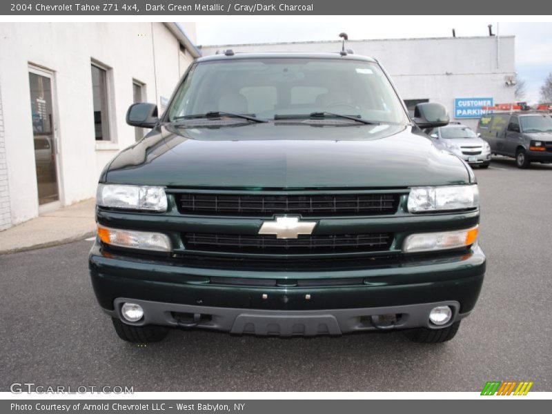 Dark Green Metallic / Gray/Dark Charcoal 2004 Chevrolet Tahoe Z71 4x4
