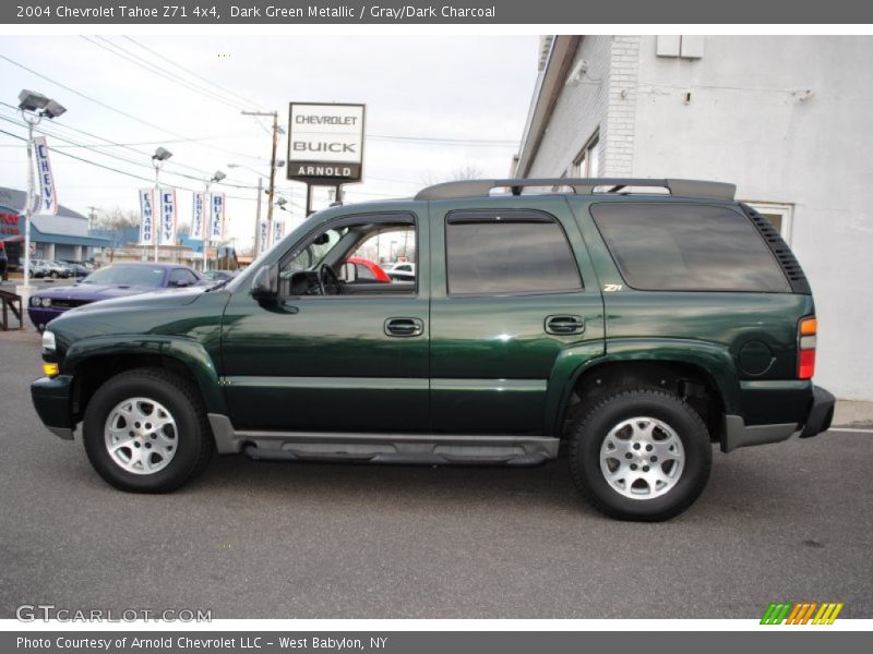 Dark Green Metallic / Gray/Dark Charcoal 2004 Chevrolet Tahoe Z71 4x4