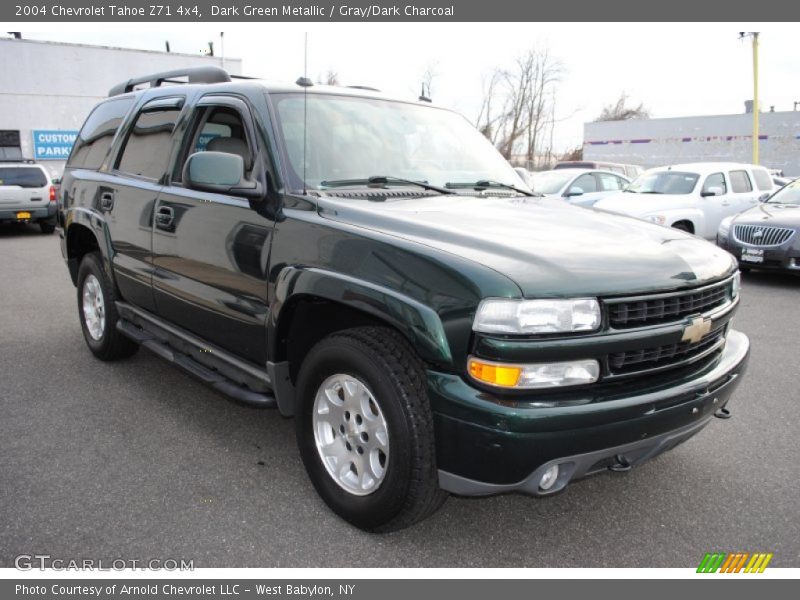 Dark Green Metallic / Gray/Dark Charcoal 2004 Chevrolet Tahoe Z71 4x4