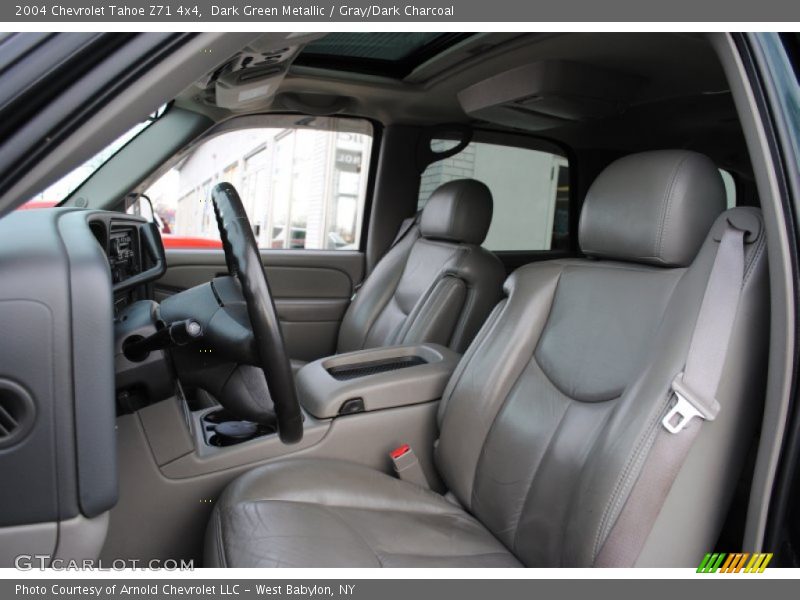 Dark Green Metallic / Gray/Dark Charcoal 2004 Chevrolet Tahoe Z71 4x4