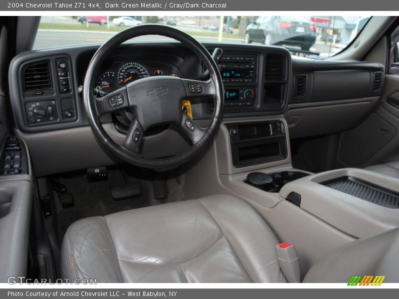 Dark Green Metallic / Gray/Dark Charcoal 2004 Chevrolet Tahoe Z71 4x4