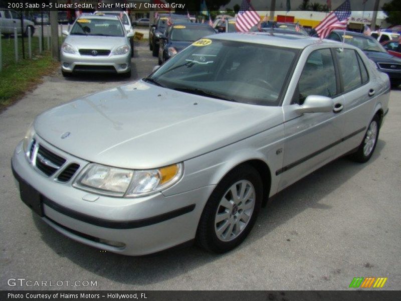 Silver Metallic / Charcoal Gray 2003 Saab 9-5 Linear Sedan