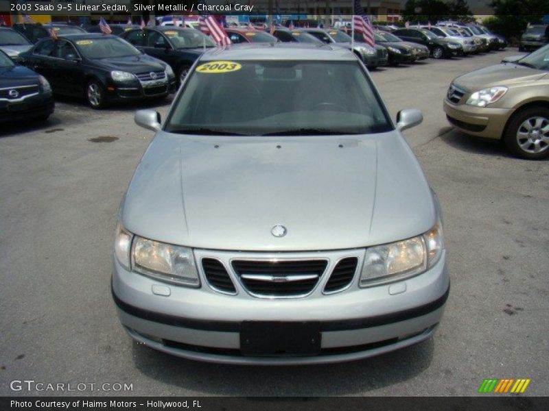 Silver Metallic / Charcoal Gray 2003 Saab 9-5 Linear Sedan