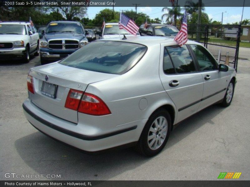 Silver Metallic / Charcoal Gray 2003 Saab 9-5 Linear Sedan