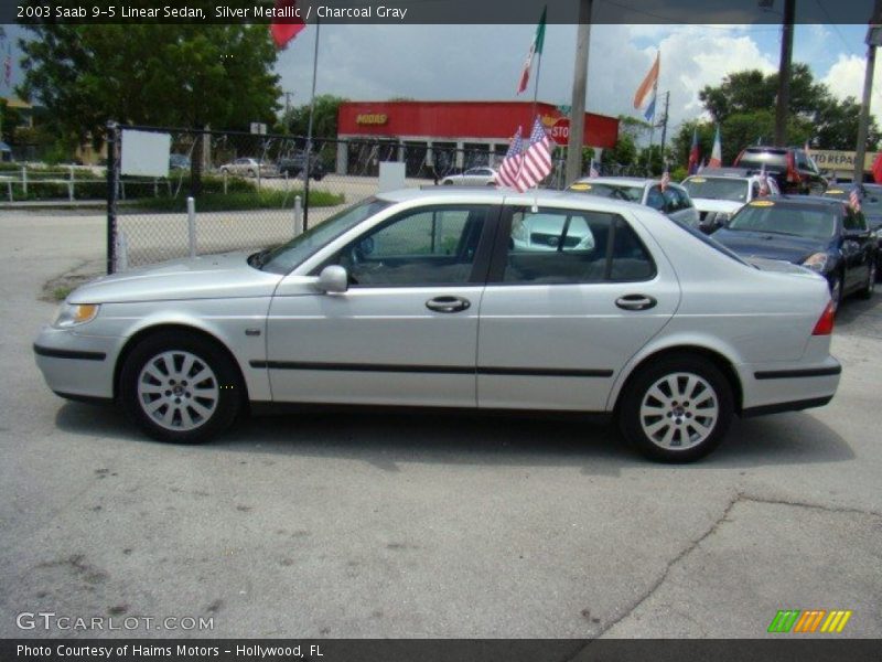 Silver Metallic / Charcoal Gray 2003 Saab 9-5 Linear Sedan