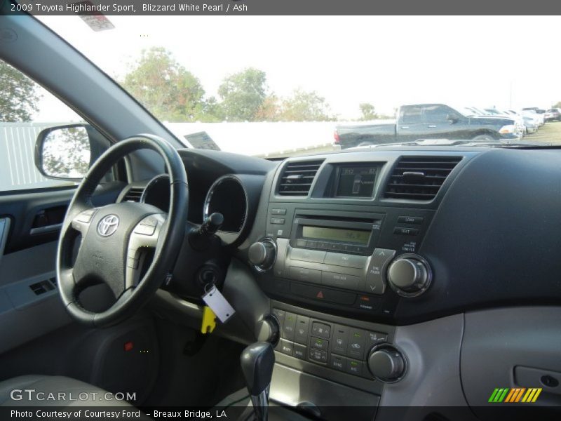 Blizzard White Pearl / Ash 2009 Toyota Highlander Sport