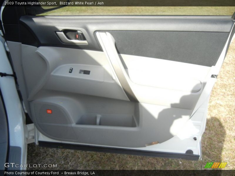 Blizzard White Pearl / Ash 2009 Toyota Highlander Sport