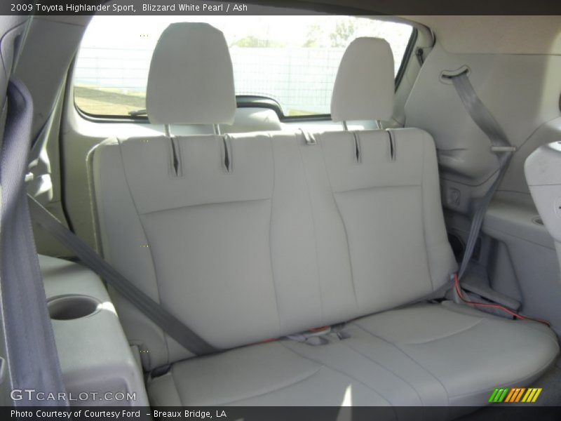 Blizzard White Pearl / Ash 2009 Toyota Highlander Sport