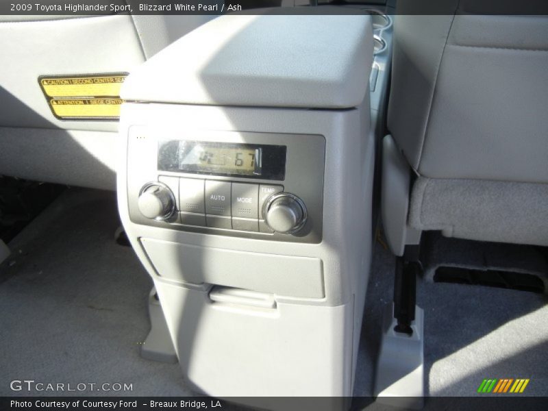 Blizzard White Pearl / Ash 2009 Toyota Highlander Sport