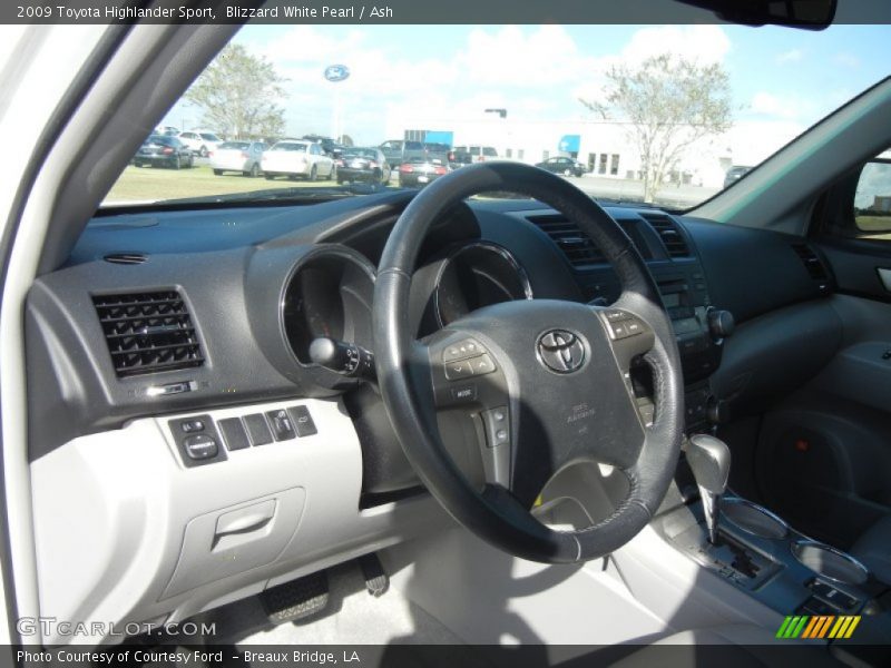Blizzard White Pearl / Ash 2009 Toyota Highlander Sport