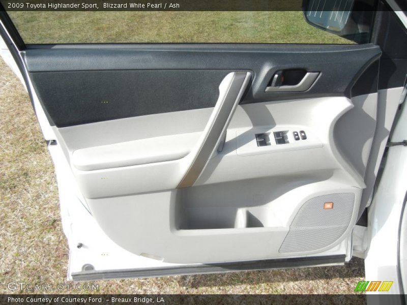 Blizzard White Pearl / Ash 2009 Toyota Highlander Sport