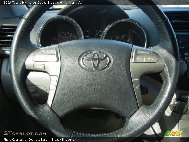 Blizzard White Pearl / Ash 2009 Toyota Highlander Sport