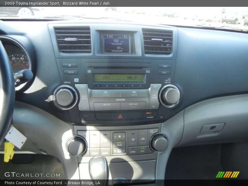 Blizzard White Pearl / Ash 2009 Toyota Highlander Sport