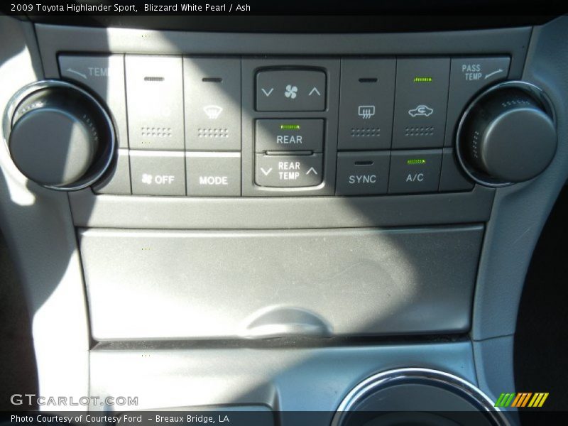 Blizzard White Pearl / Ash 2009 Toyota Highlander Sport