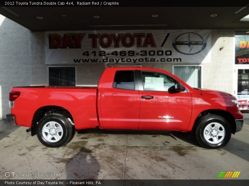 Radiant Red / Graphite 2012 Toyota Tundra Double Cab 4x4