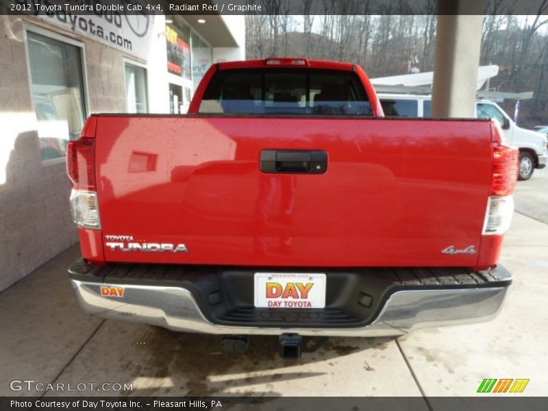 Radiant Red / Graphite 2012 Toyota Tundra Double Cab 4x4