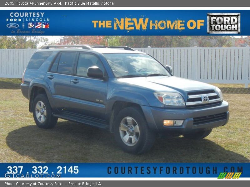 Pacific Blue Metallic / Stone 2005 Toyota 4Runner SR5 4x4