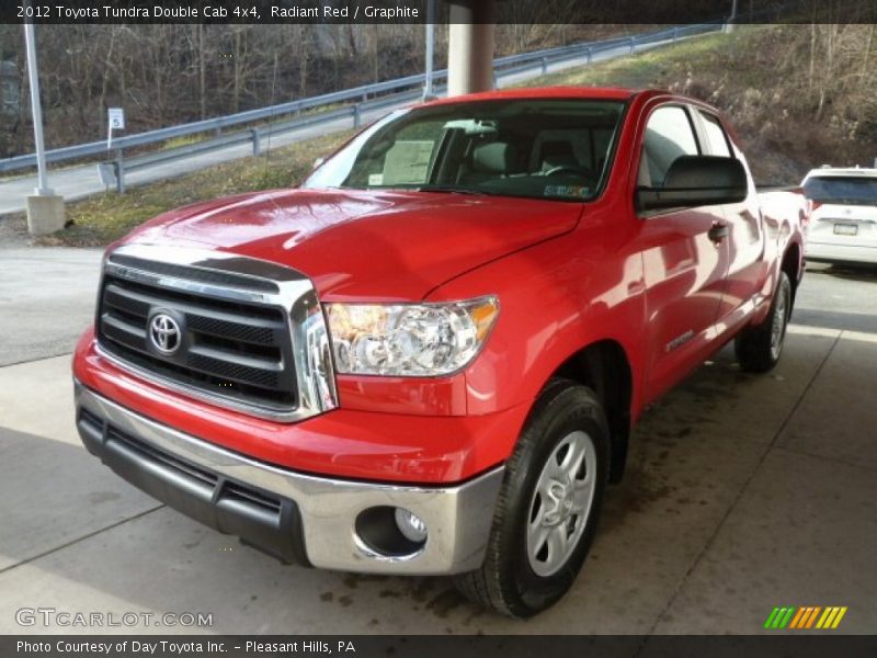 Radiant Red / Graphite 2012 Toyota Tundra Double Cab 4x4