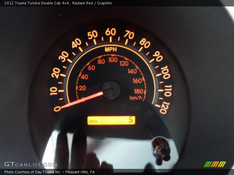 Radiant Red / Graphite 2012 Toyota Tundra Double Cab 4x4