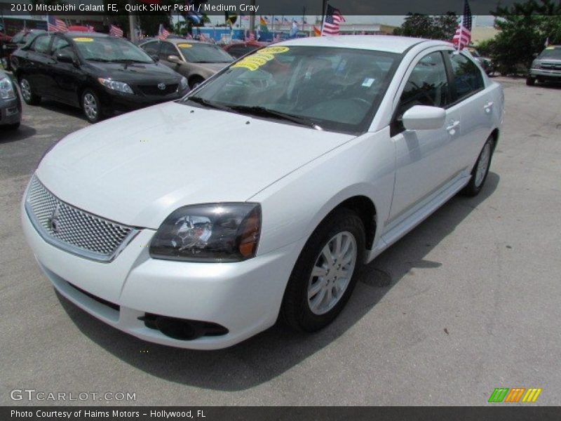 Quick Silver Pearl / Medium Gray 2010 Mitsubishi Galant FE