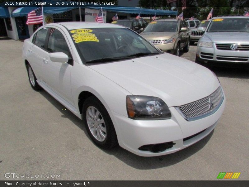 Quick Silver Pearl / Medium Gray 2010 Mitsubishi Galant FE