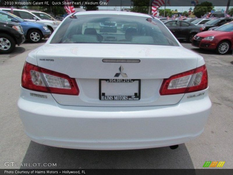 Quick Silver Pearl / Medium Gray 2010 Mitsubishi Galant FE