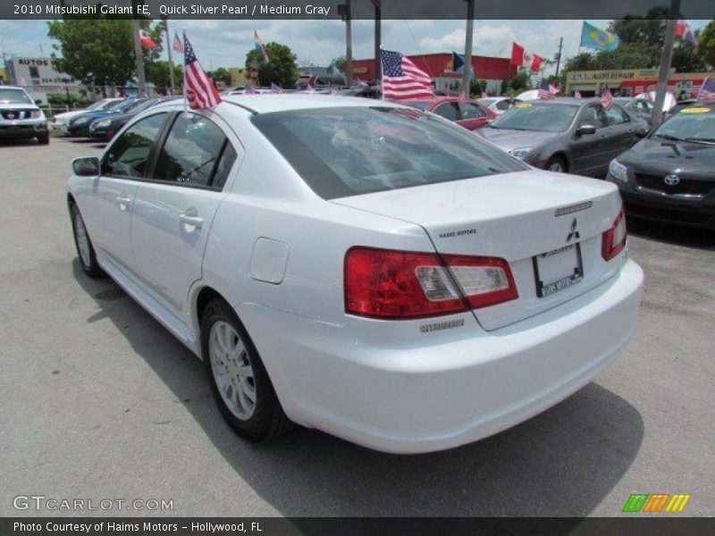 Quick Silver Pearl / Medium Gray 2010 Mitsubishi Galant FE